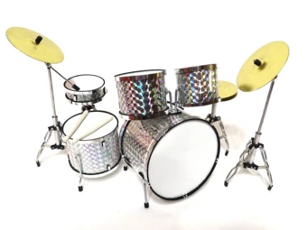 Mini perkusja silver chrome MDR-0039; skala 1:5 (NMT-MDR-0039)