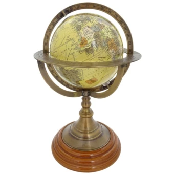 Globus dekoracyjny na mosiężnej podstawie - NC2142 (NMT-225820)