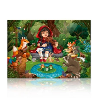 Puzzle - Czerwony Kapturek - 2x50 - Dwie układanki - 1101629 (NMT-1101629)