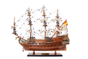 Ekskluzywny model żaglowca San Felipe z rozwiniętymi żaglami - SF45R (NMT-321421)