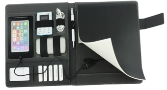 Notatnik z Power Bankiem 89309135 - szary - ciemny (NJG-89309135)