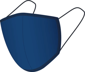 Maseczka bawełniana BLACK-BLACK 140123004 - granatowy (NJG-140123004)