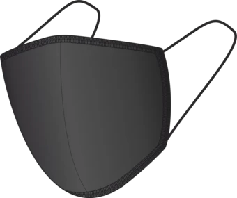 Maseczka bawełniana BLACK-BLACK 140116501 - czarny (NJG-140116501)