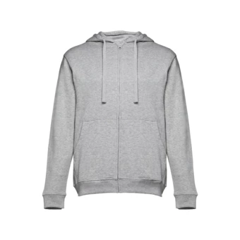 THC AMSTERDAM. Men's hoodie in cotton and polyester with full zip (NPS-30161-183-XL)