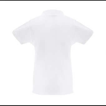 THC MONACO WOMEN WH. Kurzarm-Poloshirt für Damen aus kardierter Baumwolle (NPS-30261-106-S)