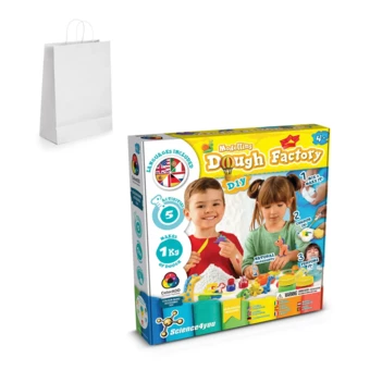 Modeling Dough Factory Kit III. Gra edukacyjna dostarczany z papierową torebką prezentową (100 g/m²) (NPS-35802-106)