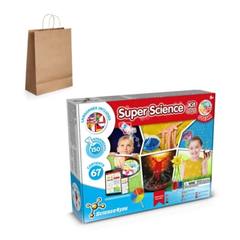 6 in 1 Super Science Kit III. Gra edukacyjna dostarczana z papierową torebką prezentową (115 g/m²) (NPS-35817-160)