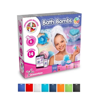 Bath Bombs Kit IV. Educational toy supplied with a non-woven gift bag (80 g/m²) (NPS-35840-128)