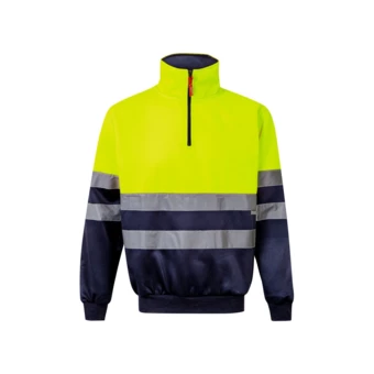 VL THOR. Dwukolorowa bluza (300 g/m²) z polaru poliestrowego (100%) (NPS-36101-204-2XL)
