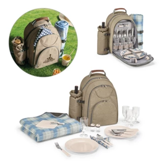 VILLA. Thermischer Picknick-Rucksack aus 600D, hochdichtem, recyceltem Polyester (NPS-98422-111)