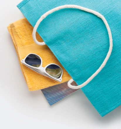 Zylta torba plażowa - turkusowy (NAD-AP741868-06)