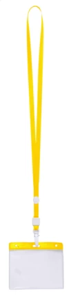 Ballek smycz z miejscem na wejściówkę - żółty (NAD-AP791539-02)