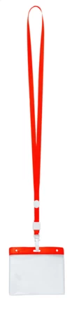 Ballek smycz z miejscem na wejściówkę - czerwony (NAD-AP791539-05)