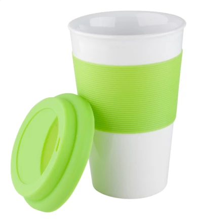 Soft Touch mug with silicone - lime green (NAD-AP803420-07)
