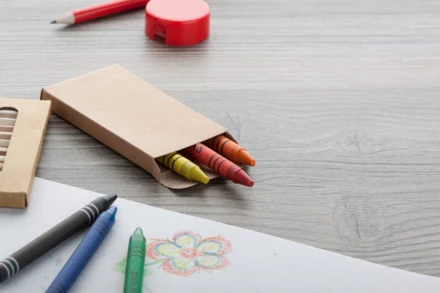 Liddy zestaw 6 kredek świecowych - czarny (NAD-AP808504)