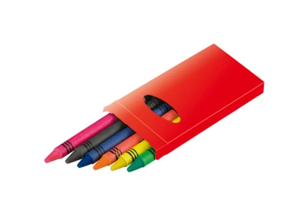 Sorell 6 pc crayon set - red (NAD-AP731350-05)