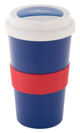 CreaCup personalizowany kubek termiczny, pokrywka - biały (NAD-AP892006-01_B)