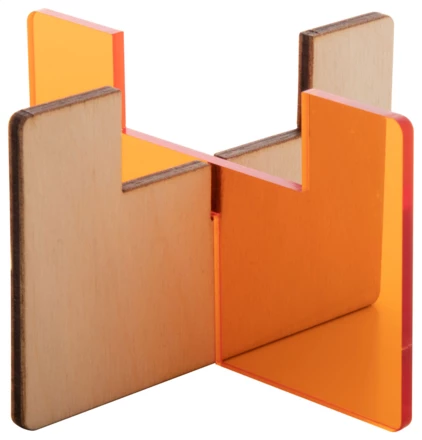 Candix podstawka pod świecę - transparentny pomarańczowy (NAD-AP718182-03T)