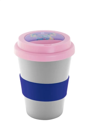CreaCup Mini Individualisierbarer Thermobecher, Griff - blau (NAD-AP892007-06_C)
