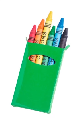 Sorell 6 pc crayon set - green (NAD-AP731350-07)