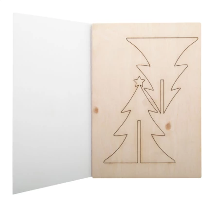 CreaX karta świąteczna, choinka - naturalny (NAD-AP718174-A)