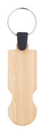BooCart EU Einkaufswagen-Chip/Schlüsselanhänger aus Bambus - natur (NAD-AP718372)