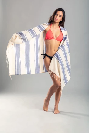 Hermosa ręcznik plażowy - niebieski (NAD-AP721622-06)