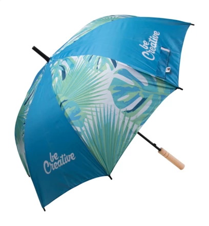 CreaRain Eight RPET custom umbrella - white (NAD-AP718692)