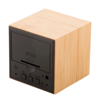 Boolarm bambusowy zegar z alarmem - naturalny (NAD-AP810461)