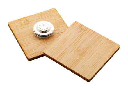 BooBadge bambusowa przypinka/pins - naturalny (NAD-AP716415-C)