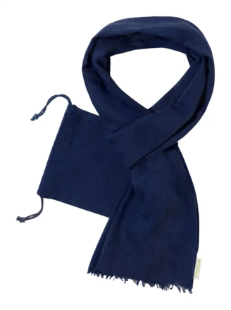 Speer organic cotton scarf - dark blue (NAD-AP722094-06A)