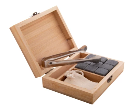 Bourbon zestaw kostek lodu z kamienia - naturalny (NAD-AP808037)