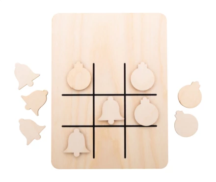 TixTax świąteczne kółko i krzyżyk - naturalny (NAD-AP716494-B)