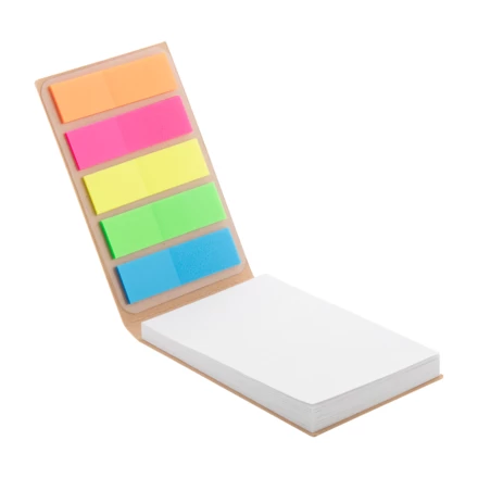 CreaStick Combo B Eco personalizowany notatnik z kartkami samoprzylepnymi - naturalny (NAD-AP716508)