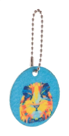Felty custom keyring, circle - white (NAD-AP716530-A)