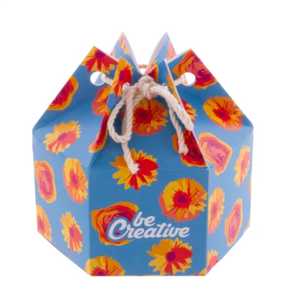 CreaBox HexaCord M sześciokątne pudełko upominkowe - biały (NAD-AP716640)