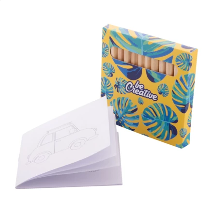 Coloxil 12 personalizowany zestaw do kolorowania / auta - biały (NAD-AP716554-B)