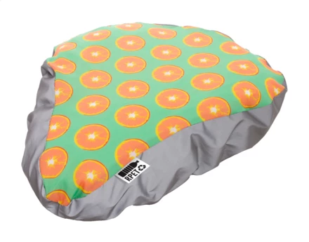 CreaRide Reflect personalizowany pokrowiec na siodełko rowerowe RPET - biały (NAD-AP716632)