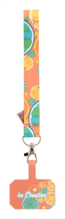 SuboFob Mobile RPET personalizowany pasek na nadgarstek do telefonu RPET - biały (NAD-AP716690)