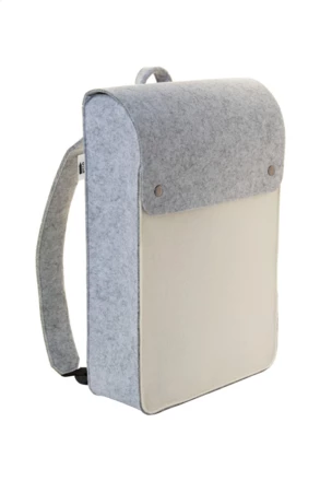 CreaFelt Back II individueller RPET Rucksack - weiß (NAD-AP716683)