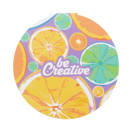 CreaStick Circle personalizowany notatnik z kartkami samoprzylepnymi - biały (NAD-AP716760)