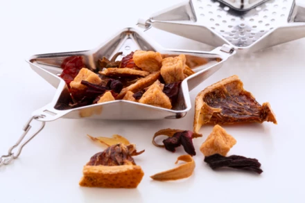 Suodatee świąteczny zaparzacz, gwiazda - srebrny (NAD-AP845191-A)