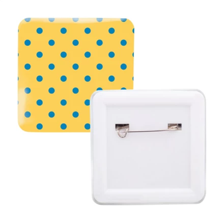 SquareBadge Maxi pin / przypinka - biały (NAD-AP716810)