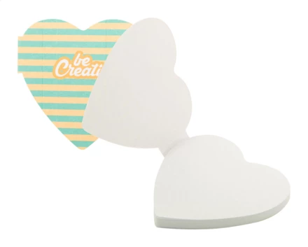 CreaStick Seed Heart personalizowane karteczki samoprzylepne - biały (NAD-AP716825)
