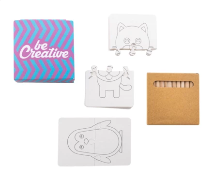 Colozzy niestandardowe puzzle do kolorowania - biały (NAD-AP716865)