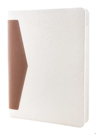 Carbasa A4 teczka na dokumenty z płótna pochodzącego z recyklingu - naturalny (NAD-AP808295-00)