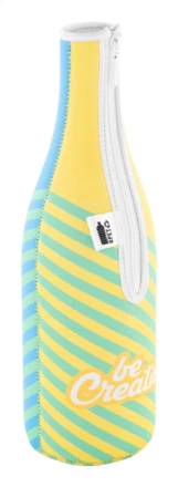 VinoPrint pokrowiec chłodzący na butelkę wina RPET - biały (NAD-AP716851-01)