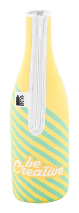 VinoPrint pokrowiec chłodzący na butelkę wina RPET - biały (NAD-AP716851-01)