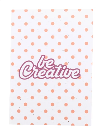 CreaNote A5 Seed niestandardowy notatnik z papieru nasiennego - biały (NAD-AP716879)