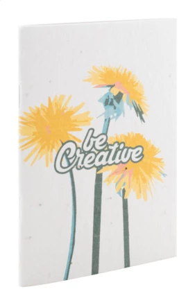 CreaNote Plus A6 Seed niestandardowy notatnik z papieru nasiennego - biały (NAD-AP716881)